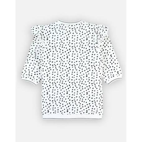 Robe à pois en molleton BLANC 2 - vertbaudet enfant 