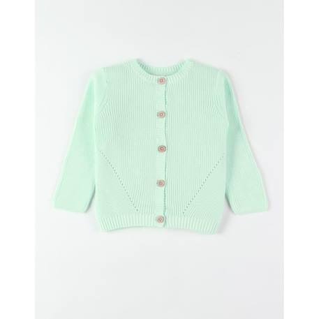 Cardigan en tricot côtelé BLEU 3 - vertbaudet enfant 