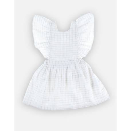 Robe manches courtes volants avec lurex BLANC 4 - vertbaudet enfant 