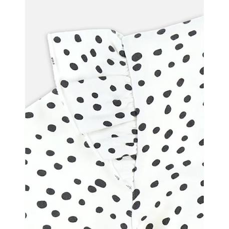 Robe à pois en molleton BLANC 4 - vertbaudet enfant 