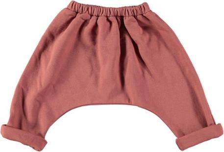 Pantalon bébé Baobab en molleton ROUGE 1 - vertbaudet enfant 