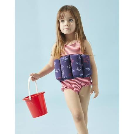 Maillot bouée à imprimé tortue, marine/rouge 2Y  - vertbaudet enfant