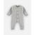 Combinaison en tricot GRIS+ROSE 2 - vertbaudet enfant 