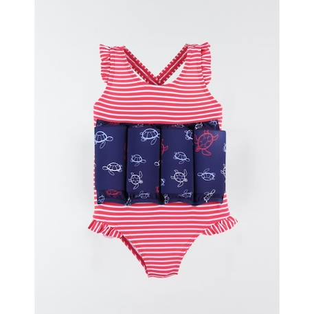 Maillot bouée à imprimé tortue, marine/rouge 2Y BLEU 4 - vertbaudet enfant 