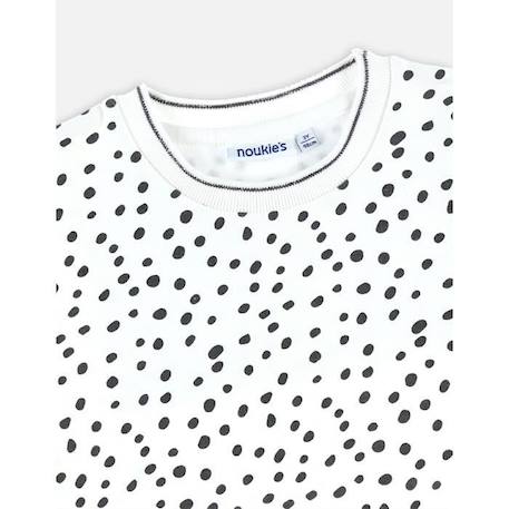 Robe à pois en molleton BLANC 3 - vertbaudet enfant 