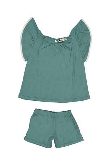 Pyjama enfant Atalia VERT 1 - vertbaudet enfant 