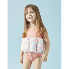 -Maillot bouée à imprimé papillon, corail/aqua 3Y