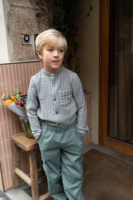 Chemise garçon Bûcheron GRIS 2 - vertbaudet enfant 