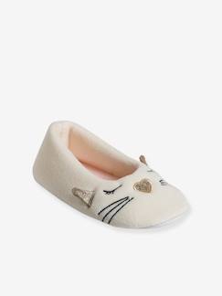 -Chaussons ballerine intérieur velours enfant