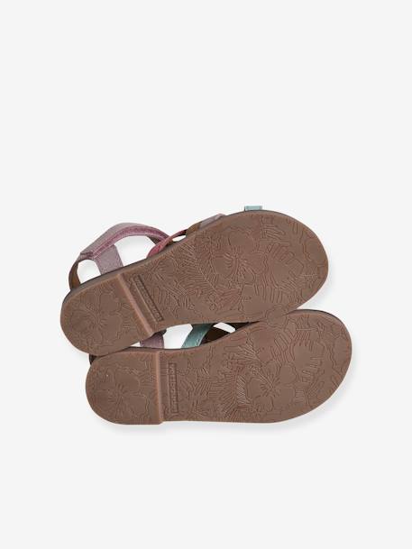 Sandales scratchées cuir enfant multicolore 5 - vertbaudet enfant 