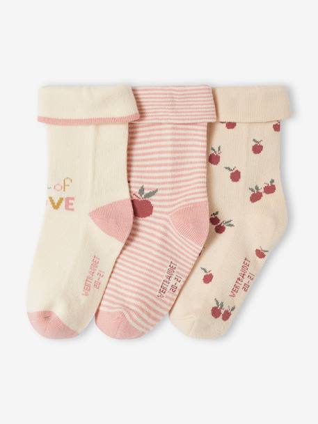 Lot de 3x chaussettes colorées SOXO pour bébé avec hochet - 16,99