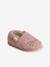 Chaussons esprit peluche enfant chat rose 1 - vertbaudet enfant 