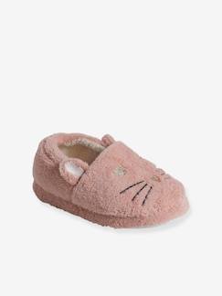 Chaussons esprit peluche enfant chat  - vertbaudet enfant