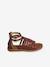 Sandales esprit spartiates cuir enfant marron 2 - vertbaudet enfant 