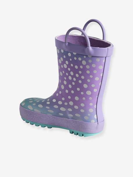 Bottes de pluie enfant collection maternelle violet imprimé 3 - vertbaudet enfant 