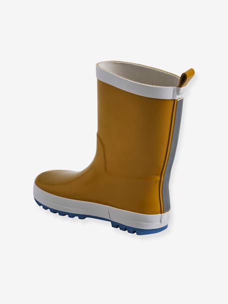 Bottes de pluie réfléchissantes enfant marine+moutarde 8 - vertbaudet enfant 