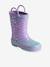 Bottes de pluie enfant collection maternelle violet imprimé 1 - vertbaudet enfant 