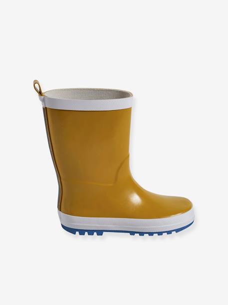 Bottes de pluie réfléchissantes enfant marine+moutarde 7 - vertbaudet enfant 