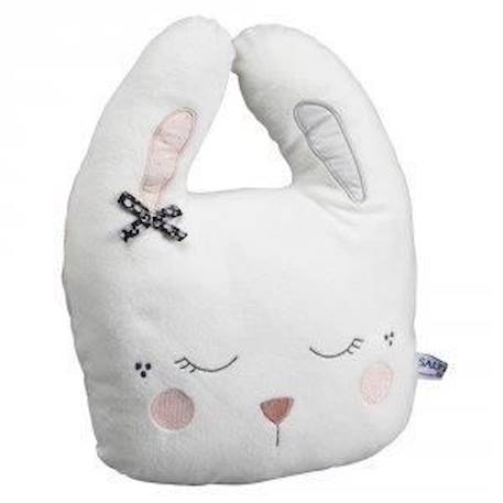 Coussin déco lapin - Miss Chipie - Blanc - Asymétrique - Enfant BLANC 2 - vertbaudet enfant 