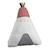 Coussin déco Tipi - Timouki - Blanc - Triangulaire - 27x22cm BLANC 1 - vertbaudet enfant 