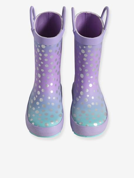 Bottes de pluie enfant collection maternelle violet imprimé 4 - vertbaudet enfant 