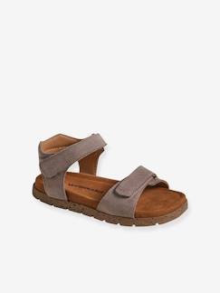 -Sandales scratchées cuir enfant