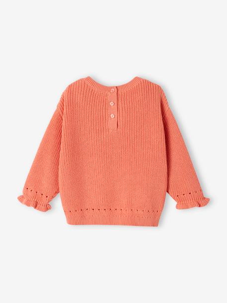 Pull en côte perlée bébé bleu glacier+rose 6 - vertbaudet enfant 