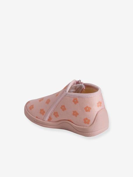 Chaussons zippés bébé en toile rose imprimé 4 - vertbaudet enfant 