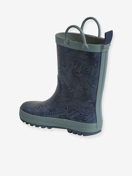 Bottes de pluie caoutchouc enfant collection maternelle bleu imprimé 3 - vertbaudet enfant 