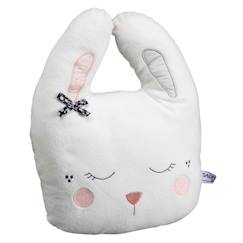 Linge de maison et décoration-Coussin déco lapin - Miss Chipie - Blanc - Asymétrique - Enfant