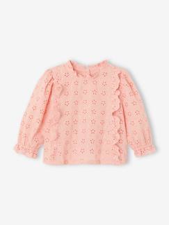 Bébé-Chemise, blouse-Blouse en broderie anglaise Bébé à volants