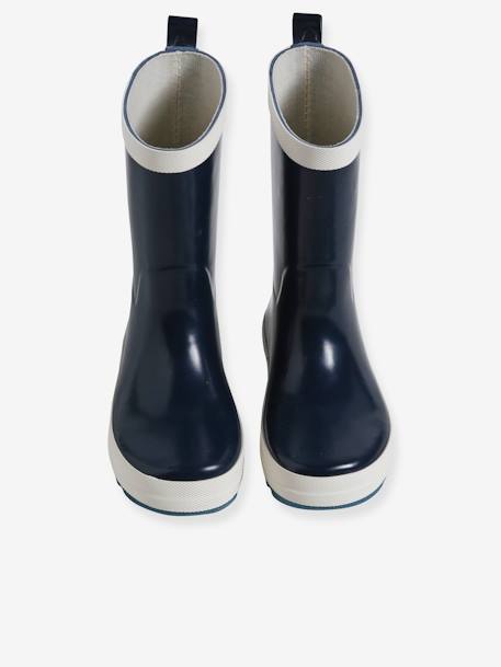 Bottes de pluie réfléchissantes enfant marine+moutarde 4 - vertbaudet enfant 