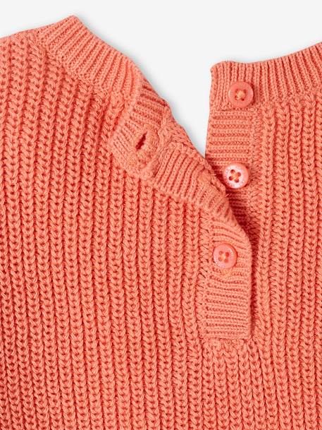 Pull en côte perlée bébé rose 4 - vertbaudet enfant 