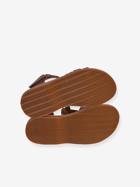 Sandales scratchées cuir enfant collection maternelle marron 5 - vertbaudet enfant 