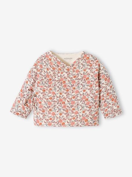 Cardigan croisé forme brassière bébé matelassé coquille d'oeuf+écru+vanille 8 - vertbaudet enfant 