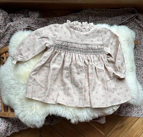 Robe fille Flora ROSE 1 - vertbaudet enfant 