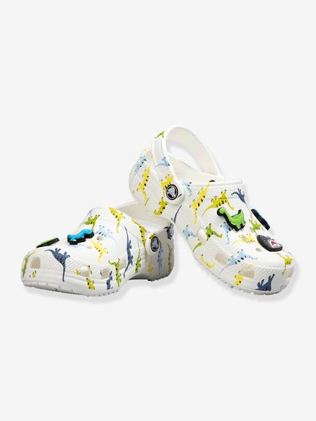 Sabots enfant Clog T Dinosaure CROCS™ vert imprimé 1 - vertbaudet enfant 