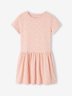 Robe Basics imprimée fille manches courtes  - vertbaudet enfant