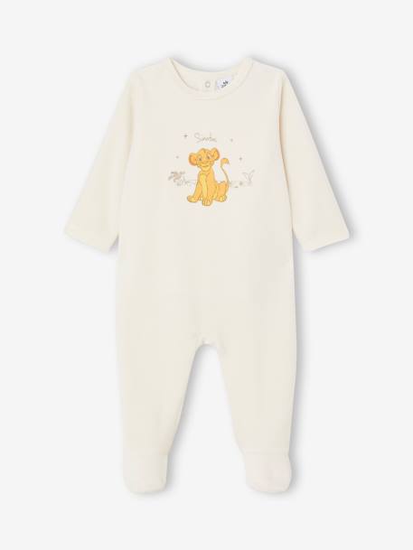 Dors-bien bébé garçon Disney® Le Roi Lion en velours écru 1 - vertbaudet enfant 