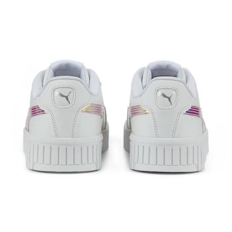 Baskets fille Puma Carina 2.0 Holo - blanc/argent BLANC 2 - vertbaudet enfant 