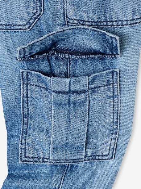 Pantalon battle denim garçon facile à enfiler double stone+stone 25 - vertbaudet enfant 