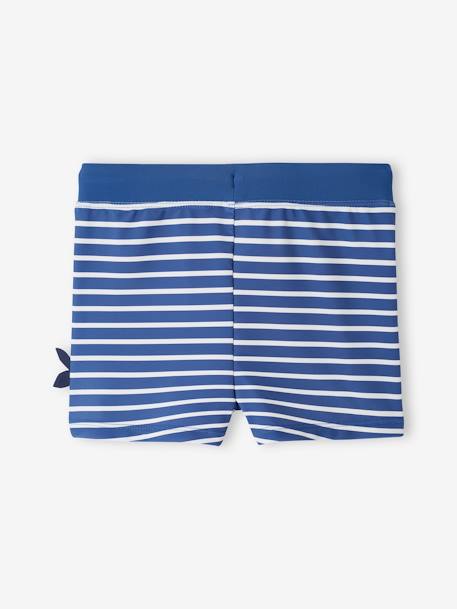 Shorty de bain requin garçon rayé bleu 3 - vertbaudet enfant 