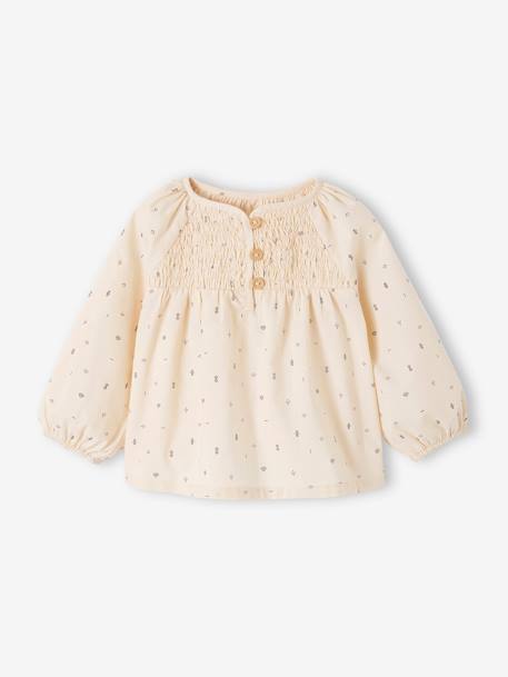 Bébé-Blouse avec smocks bébé