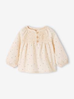 Bébé-Chemise, blouse-Blouse avec smocks bébé