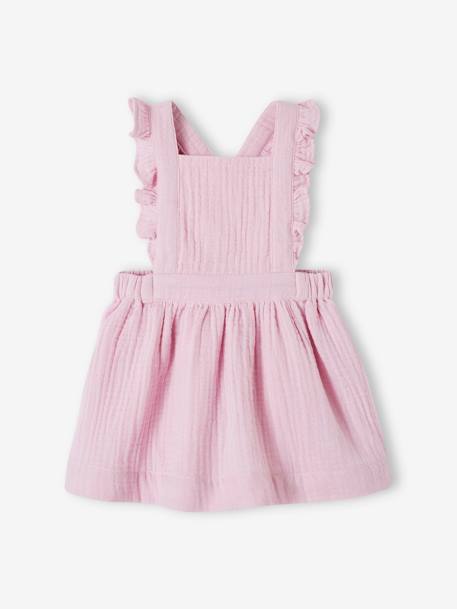 Bébé-Robe-salopette en gaze de coton bébé