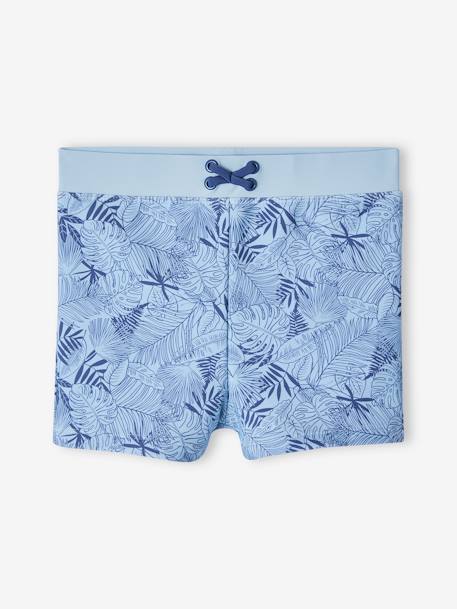 Shorty de bain 'feuillage' garçon bleu ciel 1 - vertbaudet enfant 