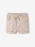 Short sergé taille élastiquée bébé garçon beige+camel+vert de gris 1 - vertbaudet enfant 