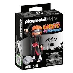 Jouet-Jeux d'imagination-Figurines, mini mondes, héros et animaux-PLAYMOBIL - 71108 - Pain - Naruto Shippuden - Personnage de manga ninja avec accessoires