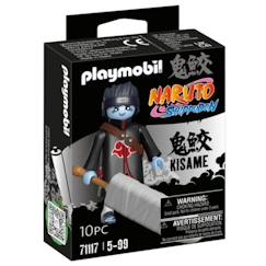 Jouet-Jeux d'imagination-Figurines, mini mondes, héros et animaux-PLAYMOBIL - 71117 - Kisame - Naruto Shippuden - Figurine avec épée Samehada et écharpe - Personnage de manga ninja avec accessoires