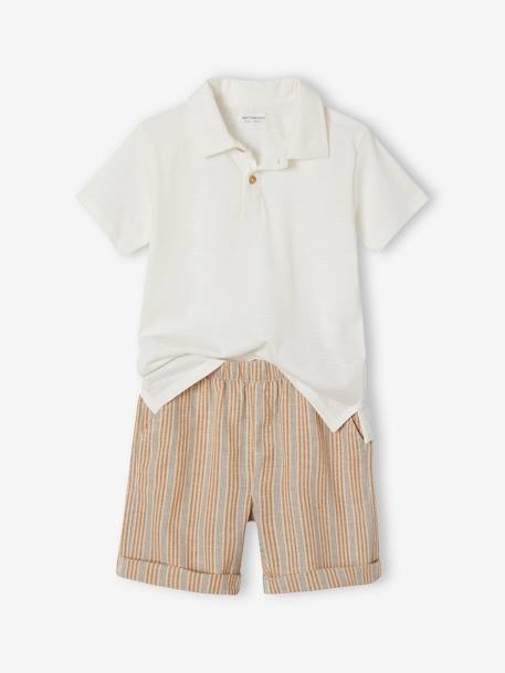 Garçon-Ensemble cérémonie polo et short garçon